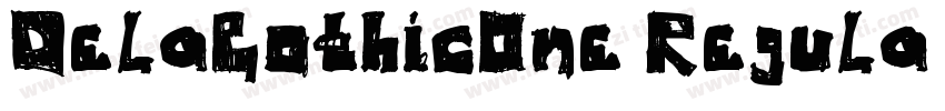DelaGothicOne Regula字体转换